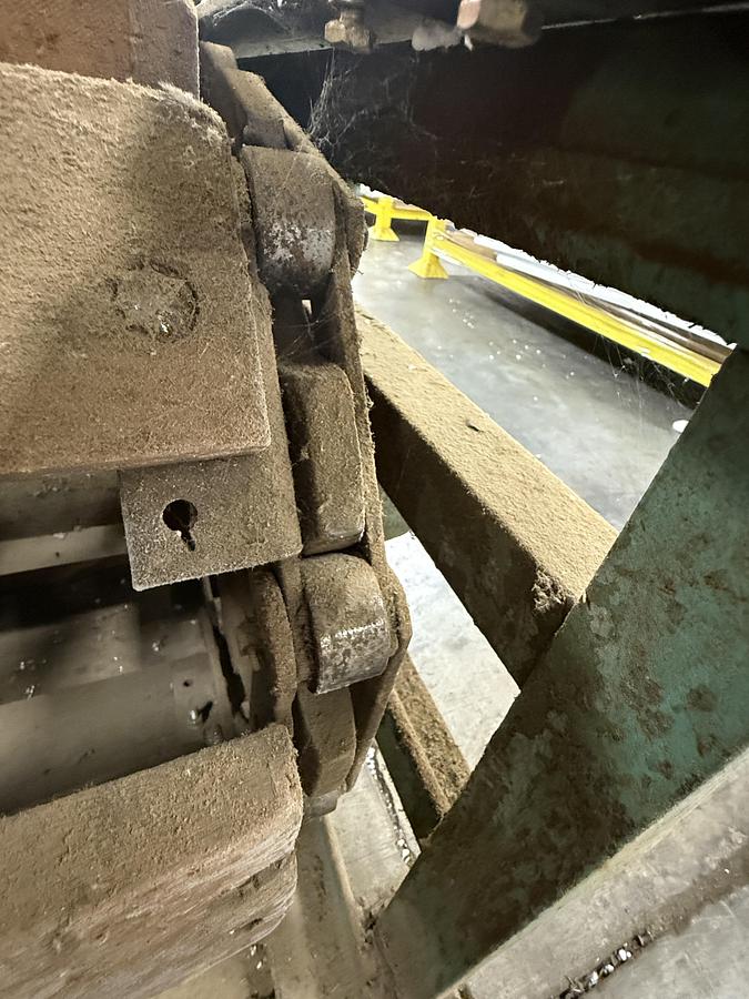 Used 30" WIDE X 75' LONG LONG SLAT-BED CONVEYOR