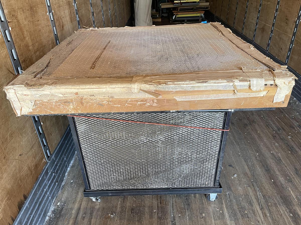 Used SHOPMADE 40" x 40" MOBILE DOWN-DRAFT SANDING TABLE