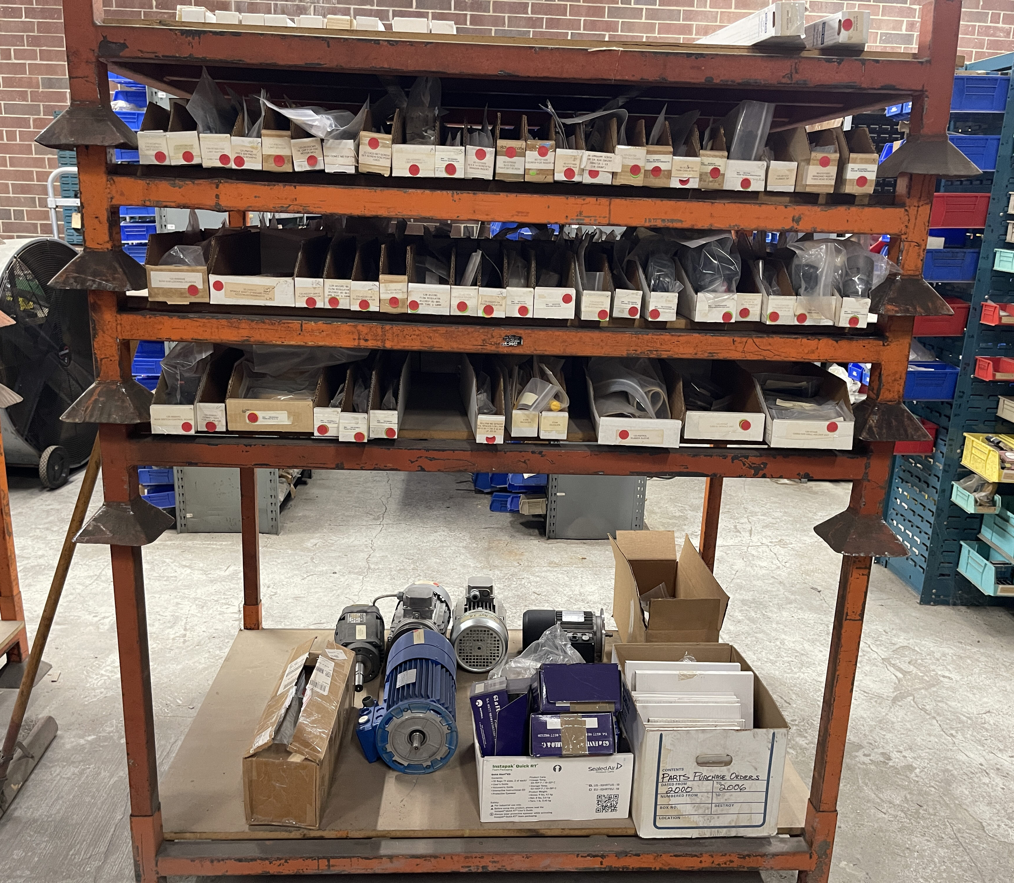 Used LARGE INVENTORY OF NEW BALESTRINI, COMEC AND CAMAM MACHINE PARTS AND ACCESSORIES 