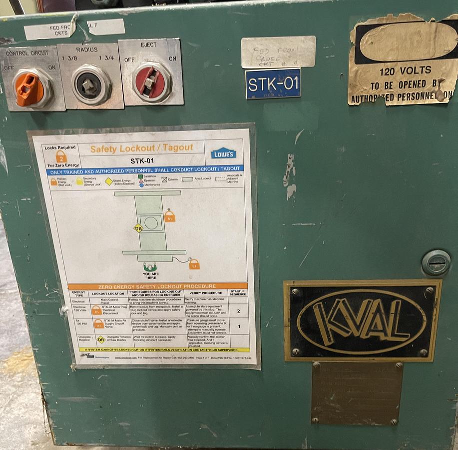Used KVAL 963-3 DOOR STRIKE PLATE ROUTING MACHINE