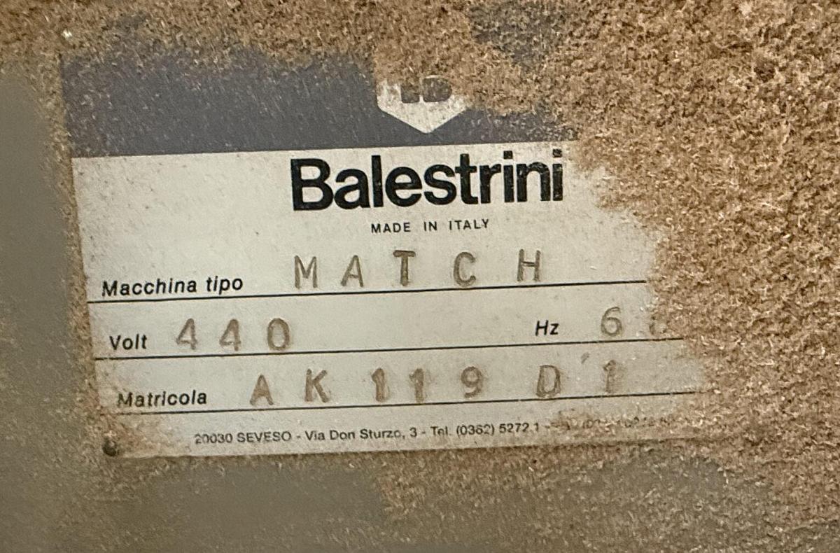 Used BALESTRINI MATCH DOUBLE-END TRIM & BORE