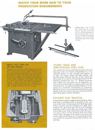Used TANNEWITZ XJSH ROLLING VARIETY SAW WITH HYDRAULIC ADJUSTMENT