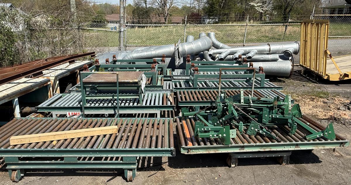Used LOT OF ROLLER CONVEYOR