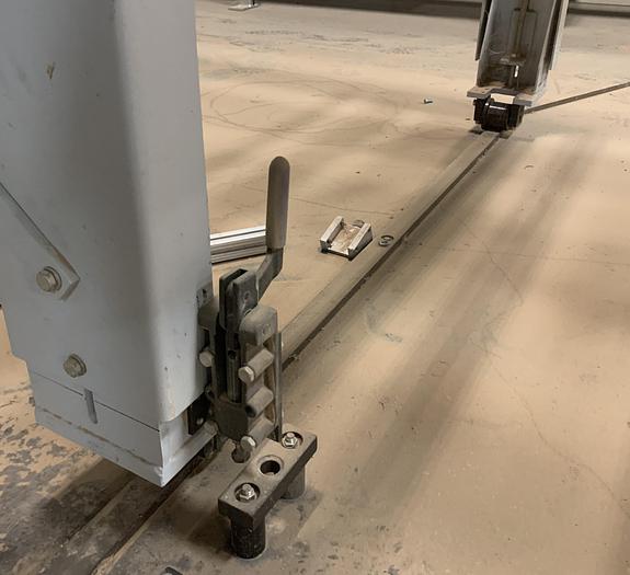 Used HOMAG POWER TVL370/15/02 BRUSH/WHEEL STYLE BOARD TURNER MATERIAL-HANDLING CONVEYOR SYSTEM