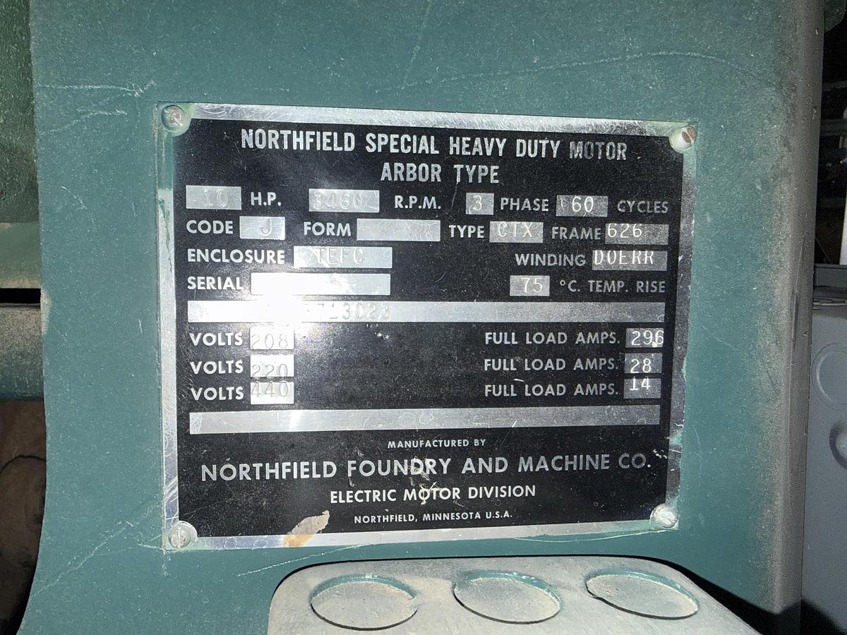 Used NORTHFIELD N0. 4 VARIETY SAW WITH 3-ROLL FEEDER