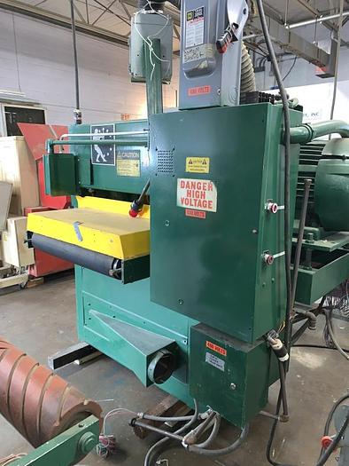 Used TIMESAVERS TB337-2HDA, 37" TOP & BOTTOM ABRASIVE PLANER SYSTEM