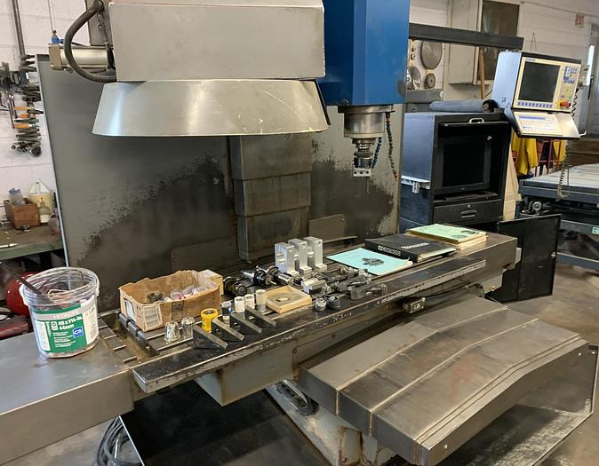 Used ATRUMP B8AC 50 INCH x 22 INCH CNC VERTICAL MILL WITH ATC AND ACCESSORIES