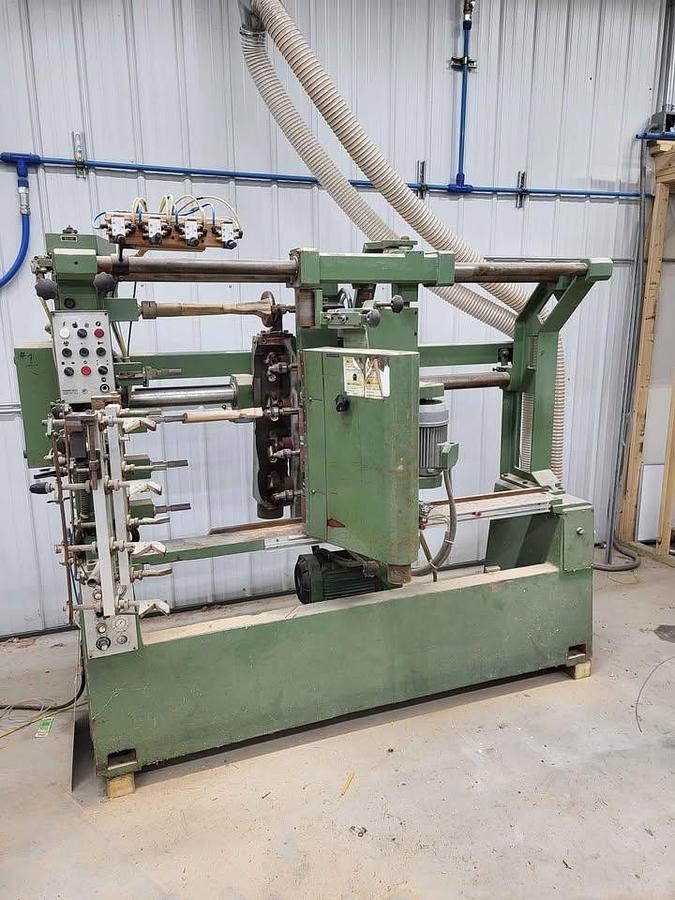 Used BACCI T4MO, 4-SPINDLE COPY SHAPER WITH SANDERS