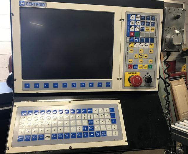 Used ATRUMP B8AC 50 INCH x 22 INCH CNC VERTICAL MILL WITH ATC AND ACCESSORIES