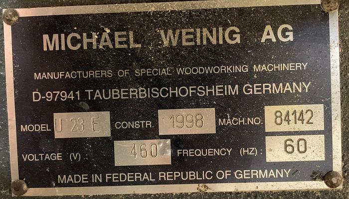 Used WEINIG UNIMAT 23 E, 6-HEAD MOULDER