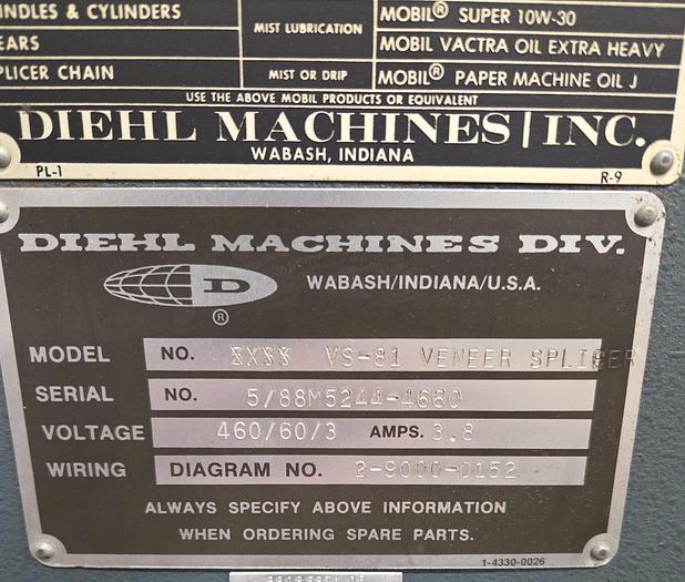 Used DIEHL VS-81 VENEER SPLICER