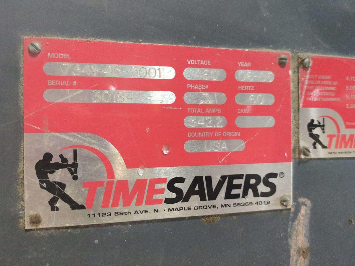 Used TIMESAVERS 7341-45-0001, 52" 4-HEAD TOP-HEAD WIDE-BELT SANDER