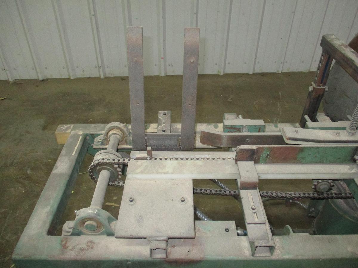 Used CLINE MACHINE DOUBLE-SIDED FEED-THRU "PUMP/PNEUMATIC SLEEVE" SMALL PARTS SANDER