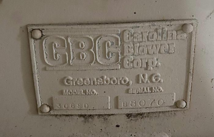 Used CAROLINA 306SD, 15 HP BLOWER