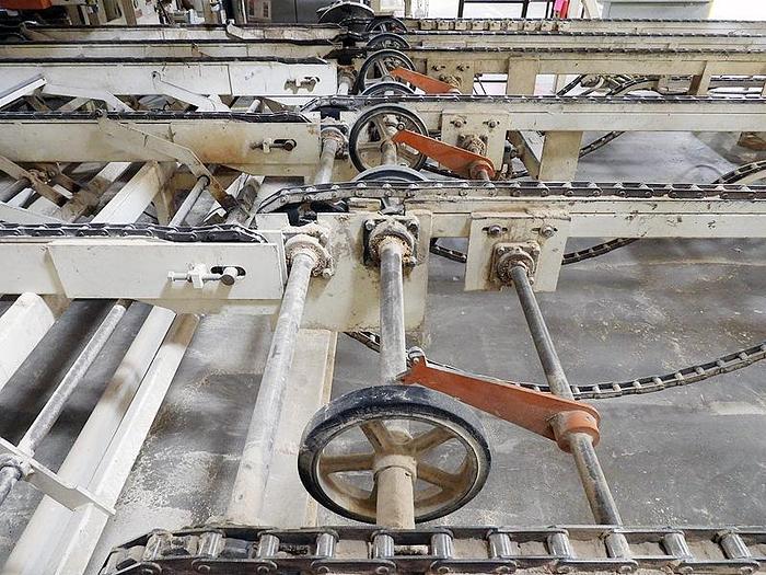 Used COMBINATION ROOF-TOP & FLAT-TOP CHAIN CONVEYOR SYSTEM
