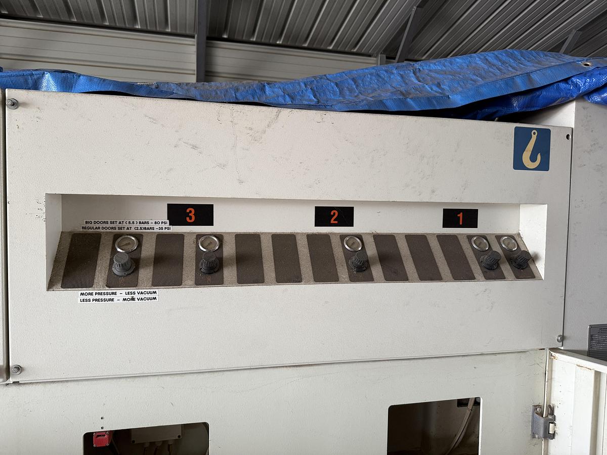 Used DMC UNISAND 2000-1, 52" 5-HEAD TOP AND 3-HEAD BOTTOM WIDE-BELT SANDER