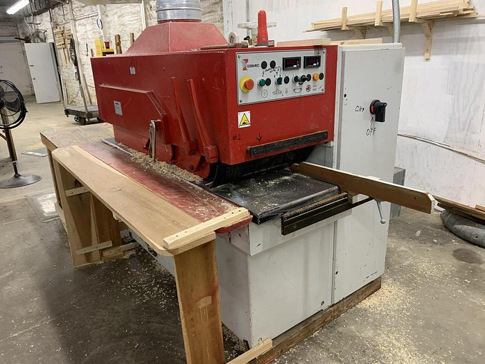 Used COSMEC SM-120, 12" DIP-CHAIN GANG RIPSAW