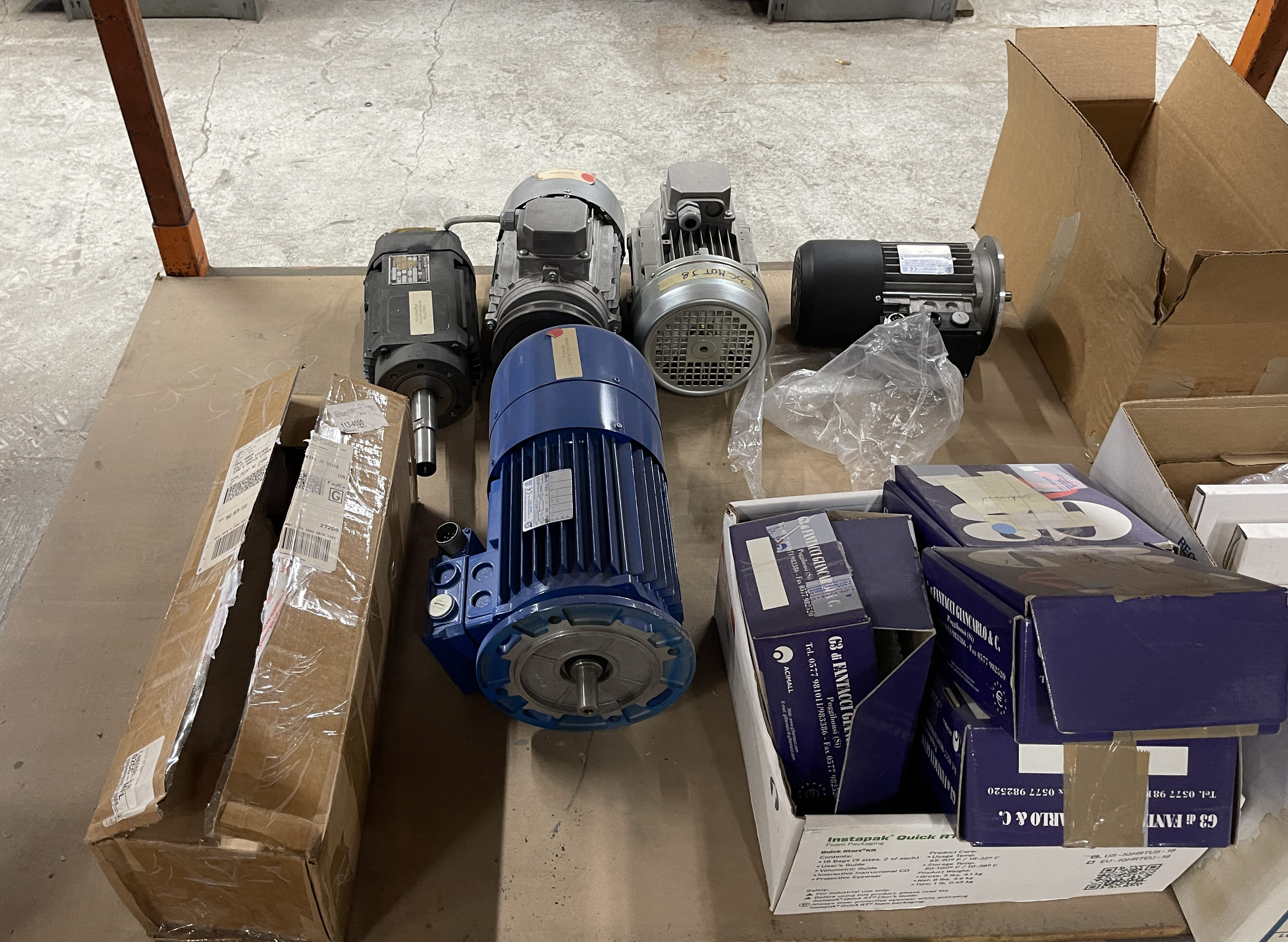 Used LARGE INVENTORY OF NEW BALESTRINI, COMEC AND CAMAM MACHINE PARTS AND ACCESSORIES 