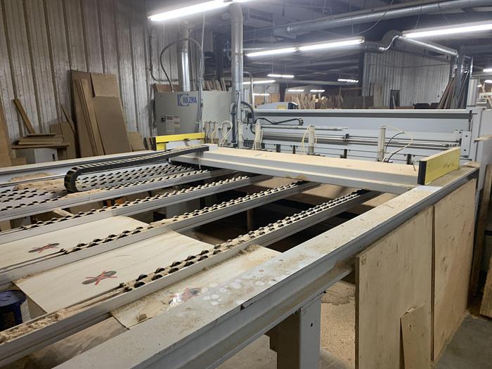 Used HOLZMA OPTIMAT HPP 11/32, 10' HORIZONTAL FRONT LOADING PANEL SAW