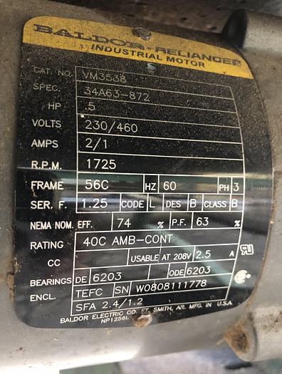 Used 13'-6" LONG x 3' WIDE BELT CONVEYOR