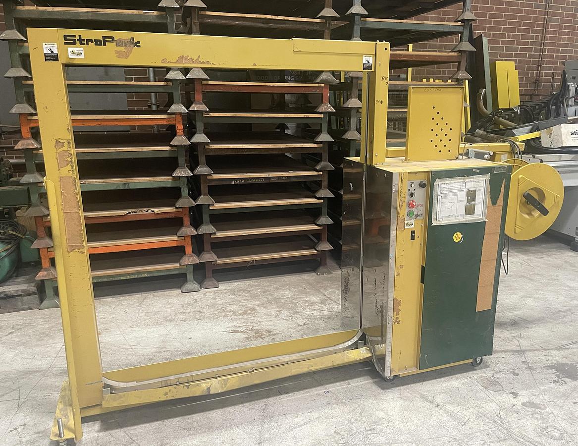 Used STRAPACK RQ-8Y AUTOMATIC STRAPPING MACHINE