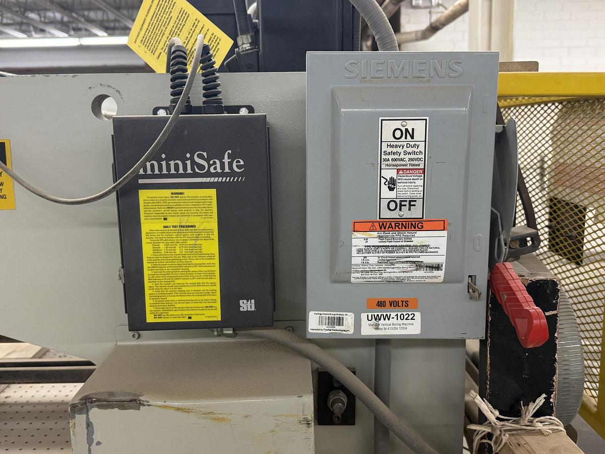 Used MCKNIGHT-MILLER, M-410 CNC MULTI-SPINDLE VERTICAL BORING