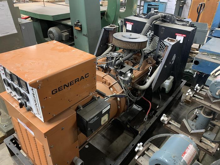 Used GENERAC 92A-01032-S, 62 KVA, 40 KW, 277/480 VOLT 60 HERTZ 3-PHASE GENERATOR
