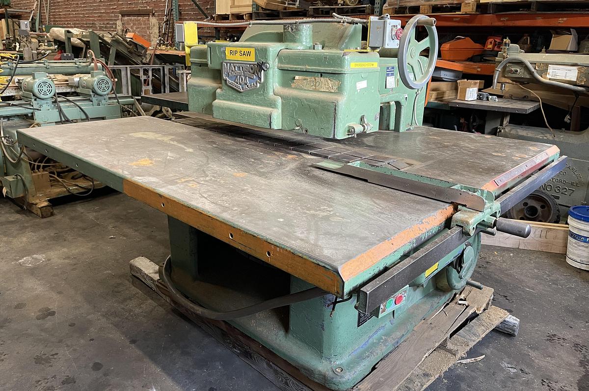 Used MATTISON 404 STRAIGHT-LINE RIPSAW