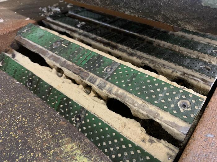 Used OGAM PO-280, 12" DIP-CHAIN GANG RIPSAW
