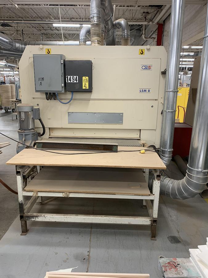Used HEESEMANN LSM-8, 52", 4-HEAD WIDE-BELT FINISH SANDER