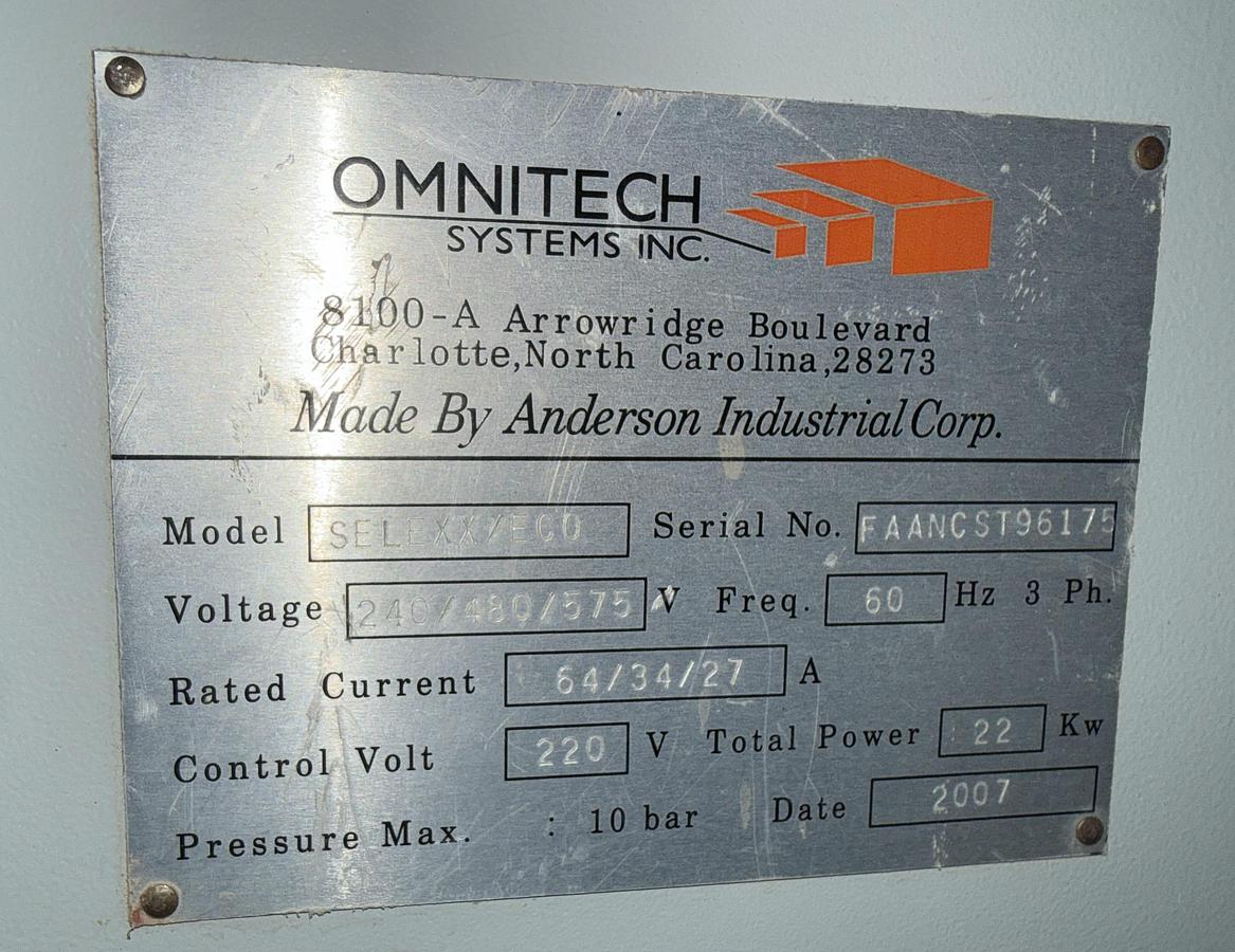 Used ANDERSON OMNITECH SELEXX-ECO 4' x 8' CNC ROUTER