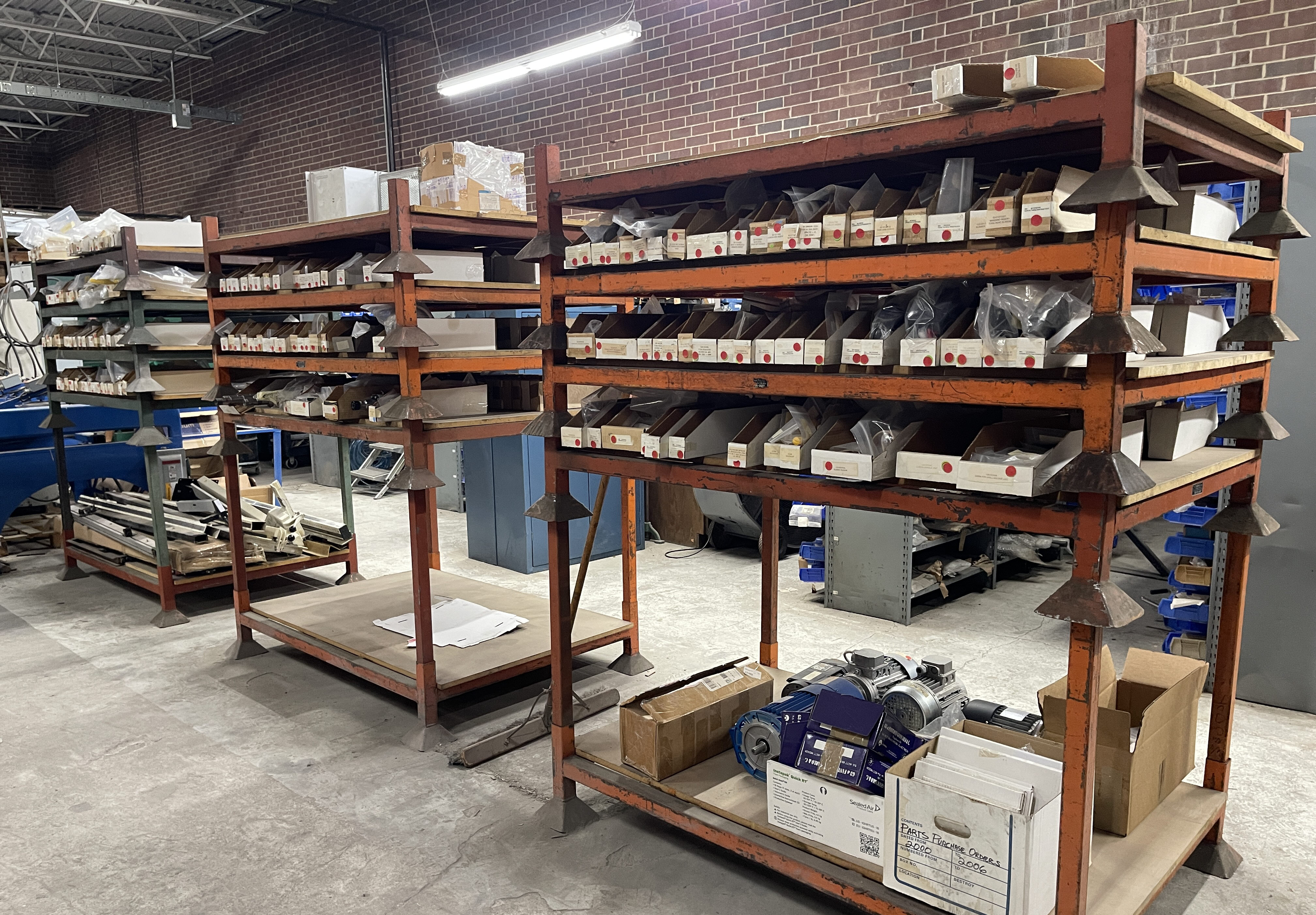 Used LARGE INVENTORY OF NEW BALESTRINI, COMEC AND CAMAM MACHINE PARTS AND ACCESSORIES 