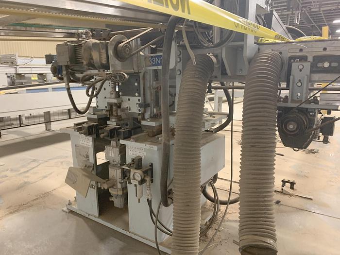 Used HOMAG POWER TVL370/15/02 BRUSH/WHEEL STYLE BOARD TURNER MATERIAL-HANDLING CONVEYOR SYSTEM