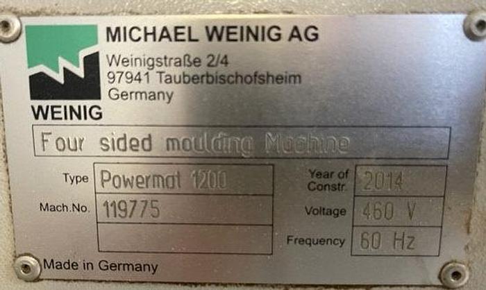 Used WEINIG POWERMAT-1200, 6-HEAD MOULDER