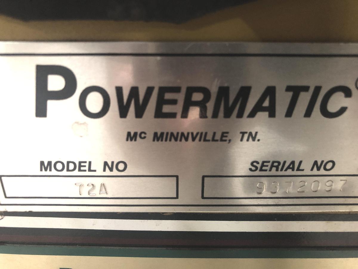 Used POWERMATIC 72A TABLE SAW
