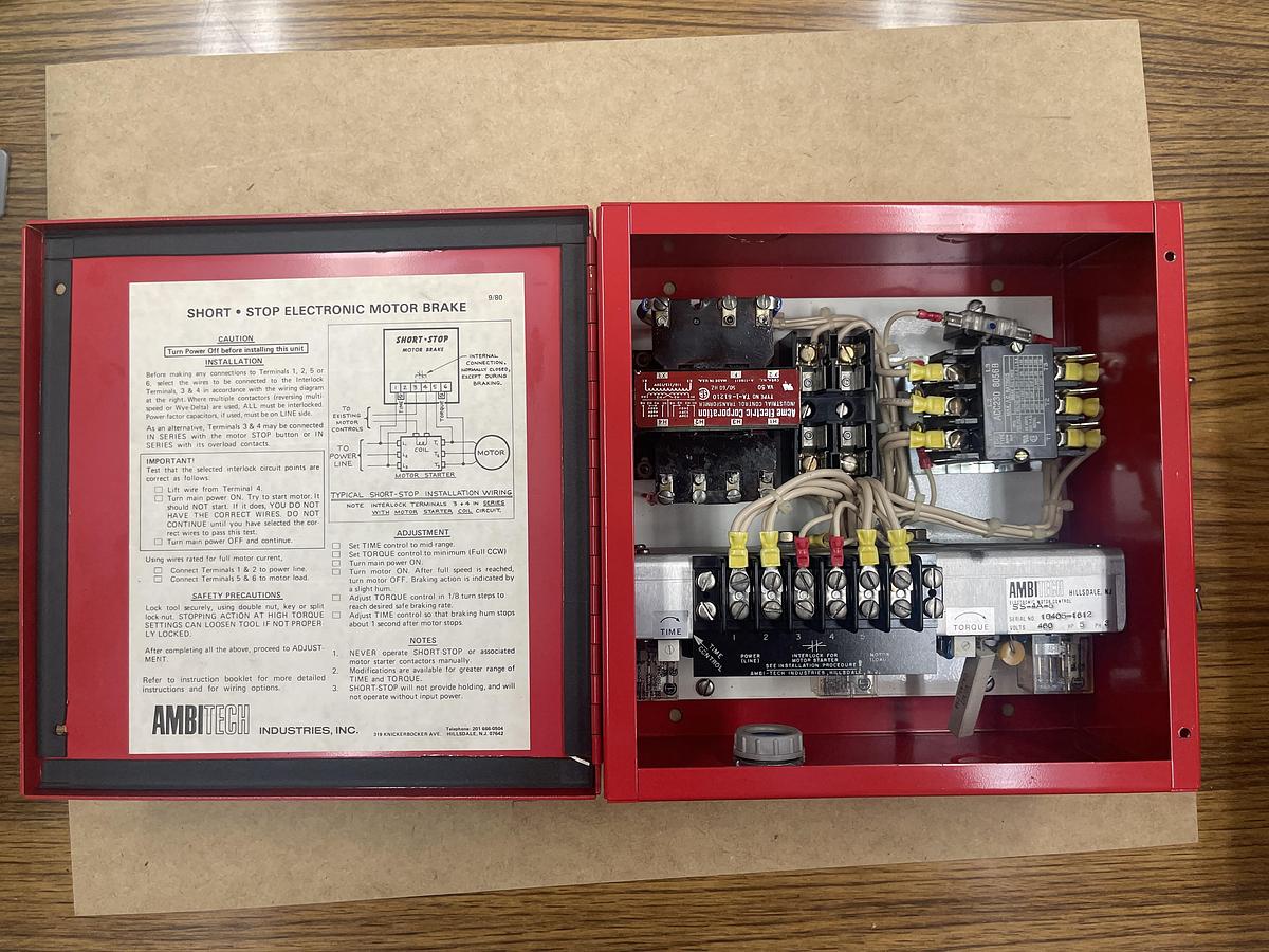 Used AMBITECH SS-4A-5, SHORT-STOP 5 HP, 460 VOLT ELECTRIC BRAKE