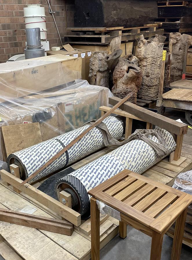 Used DMC UNISAND 2000-1, 52" 5-HEAD TOP AND 3-HEAD BOTTOM WIDE-BELT SANDER