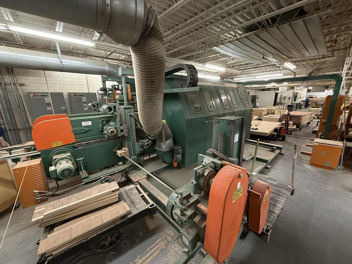 Used FLETCHER, FM-330 DOUBLE-END CNC TENONER