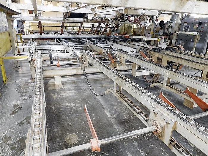 Used COMBINATION ROOF-TOP & FLAT-TOP CHAIN CONVEYOR SYSTEM