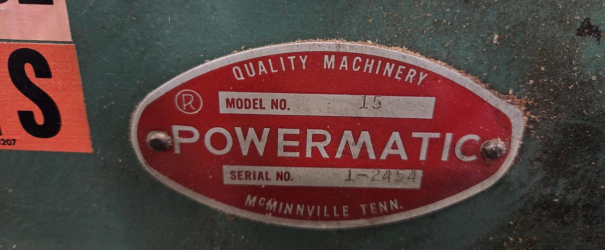 Used POWERMATIC NO. 15 CHAIN SAW MORTISER