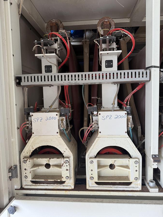 Used DMC UNISAND 2000-1, 52" 5-HEAD TOP AND 3-HEAD BOTTOM WIDE-BELT SANDER