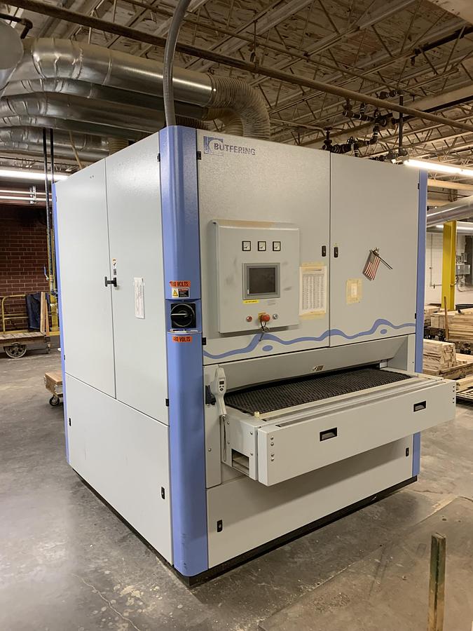 Used BUFTERING  OPTIMAT SWT-335-QCH, 50", 3-HEAD WIDE-BELT SANDER