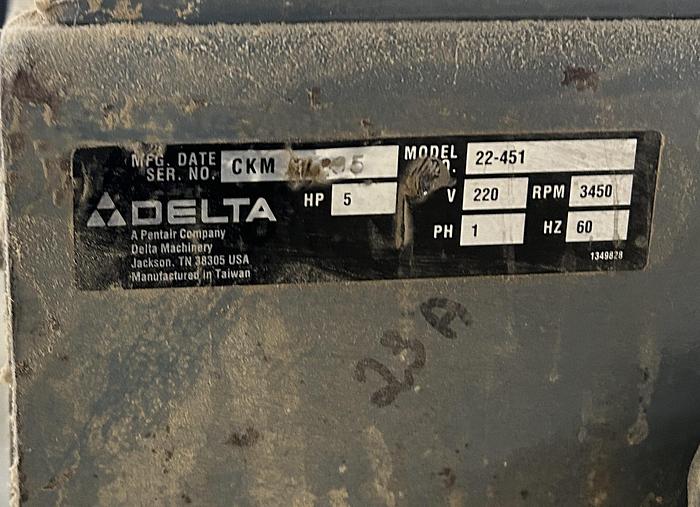 Used DELTA DC-580, 20" PLANER
