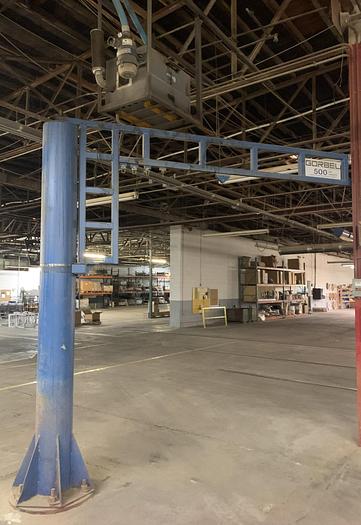 Used ANVER VACUUM PICK & PLACE WITH GORBEL 500 LB. JIB-CRANE