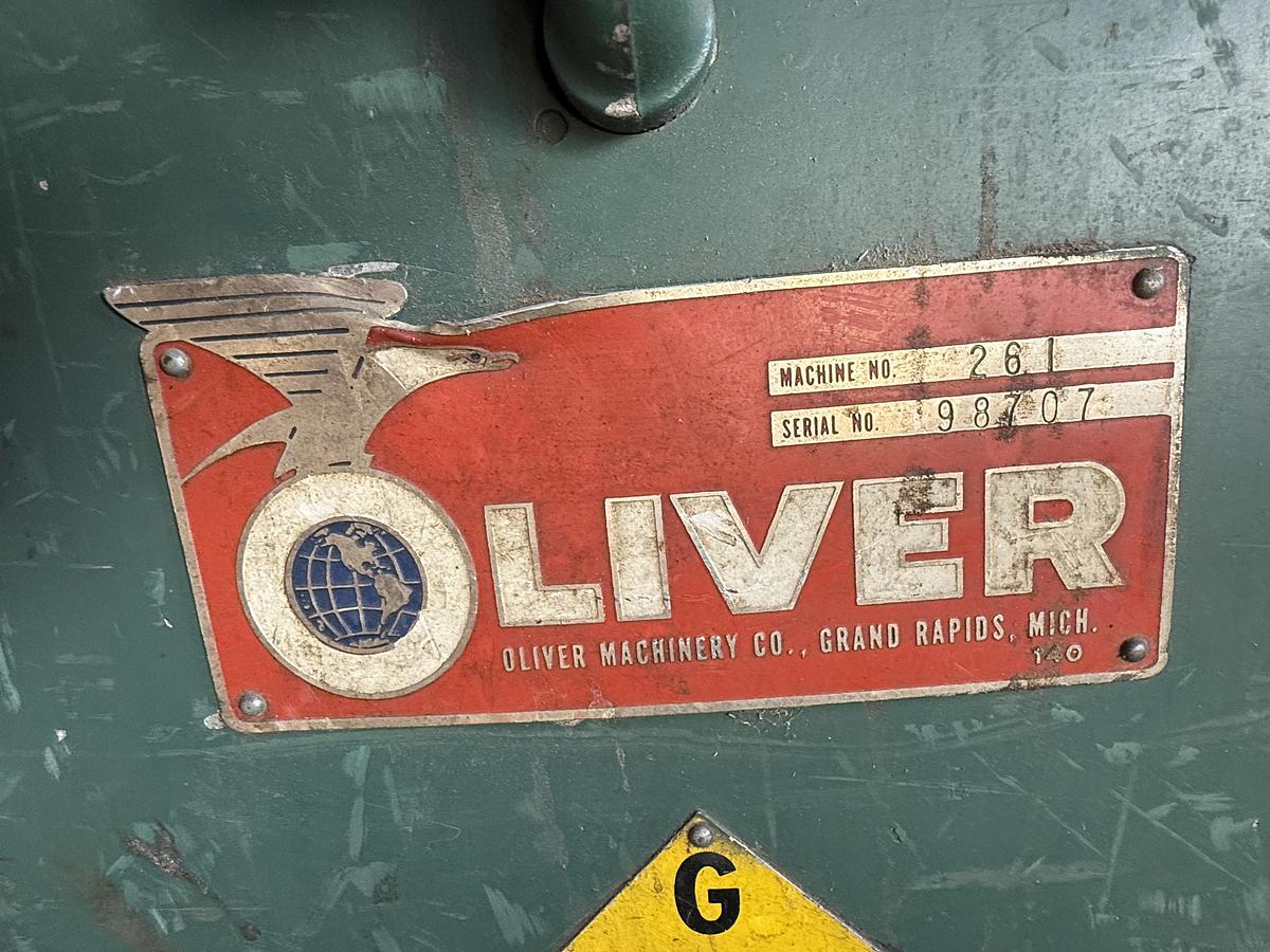 Used OLIVER 261, 30” x 12” STRAIGHT-KNIFE PLANER