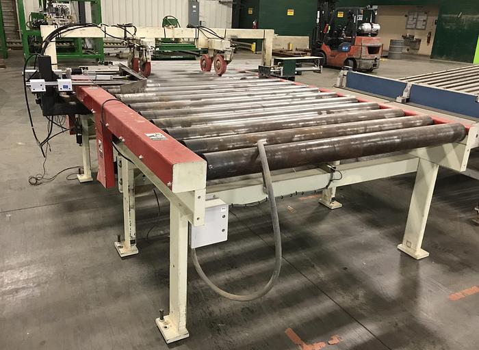 Used MEREEN JOHNSON POWERED ROLLER FEED CONVEYORS