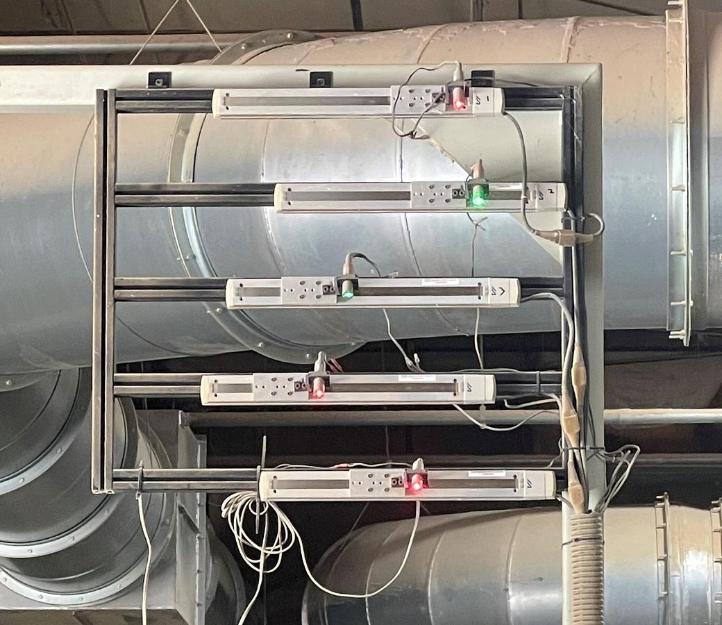 Used WEINIG RAIMANN PROFIRIP KR-310-M GANG RIPSAW WITH (2) MOVING BLADES WITH RAIMANN VALUE RIP IV GANG RIPSAW INFEED SYSTEM