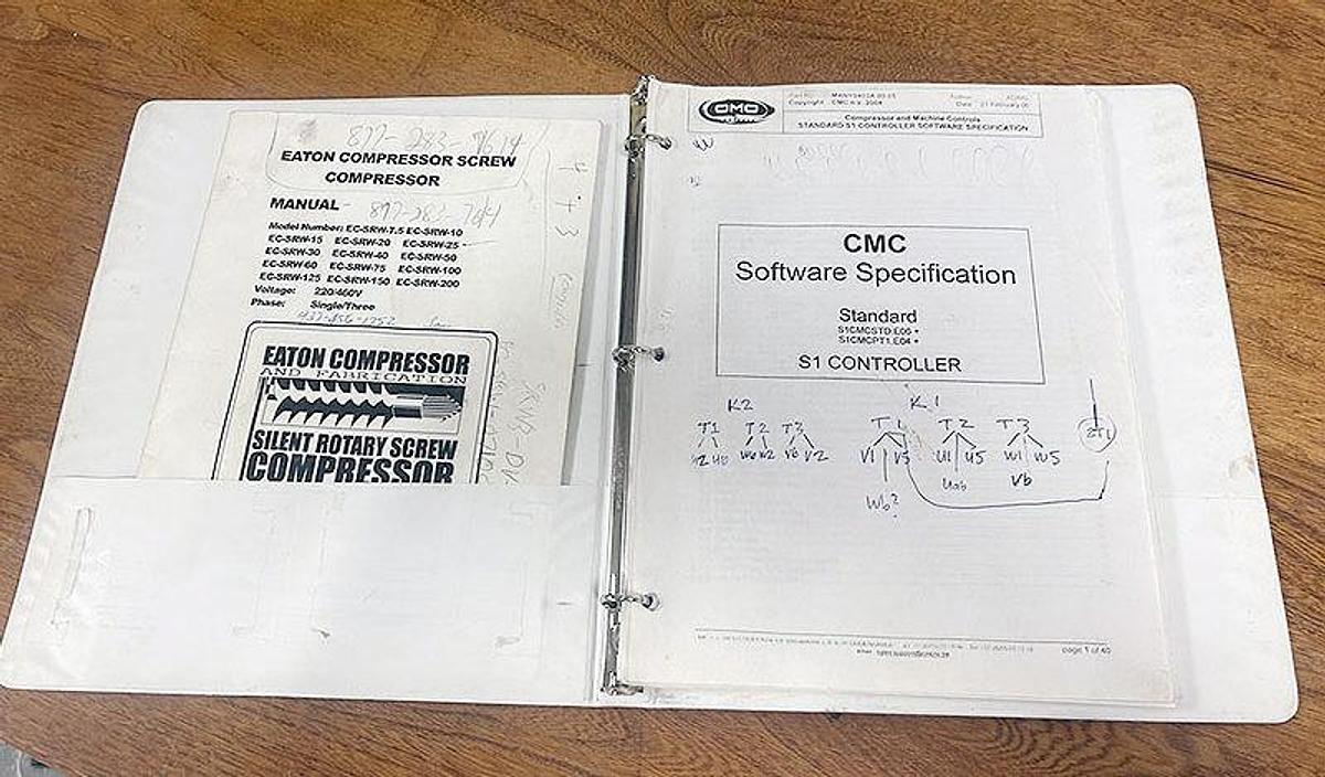 Used EATON SRW3-DV, 25HP-230 ROTARY SCREW AIR-COMPRESSOR