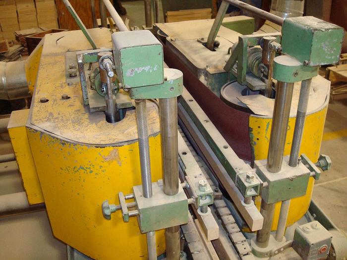 Used KURT EHEMANN XU-HKS, 48 INCH DOUBLE-SIDED FEED-THROUGH OSC. EDGE SANDER