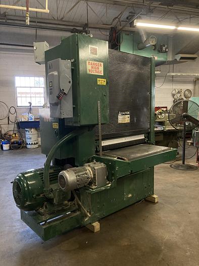 Used TIMESAVERS TB337, 37" TOP-HEAD ABRASIVE PLANER